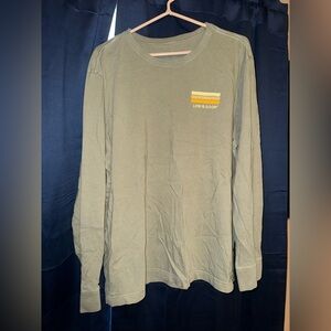 Life is Good Men's Green Long Sleeve Shirt